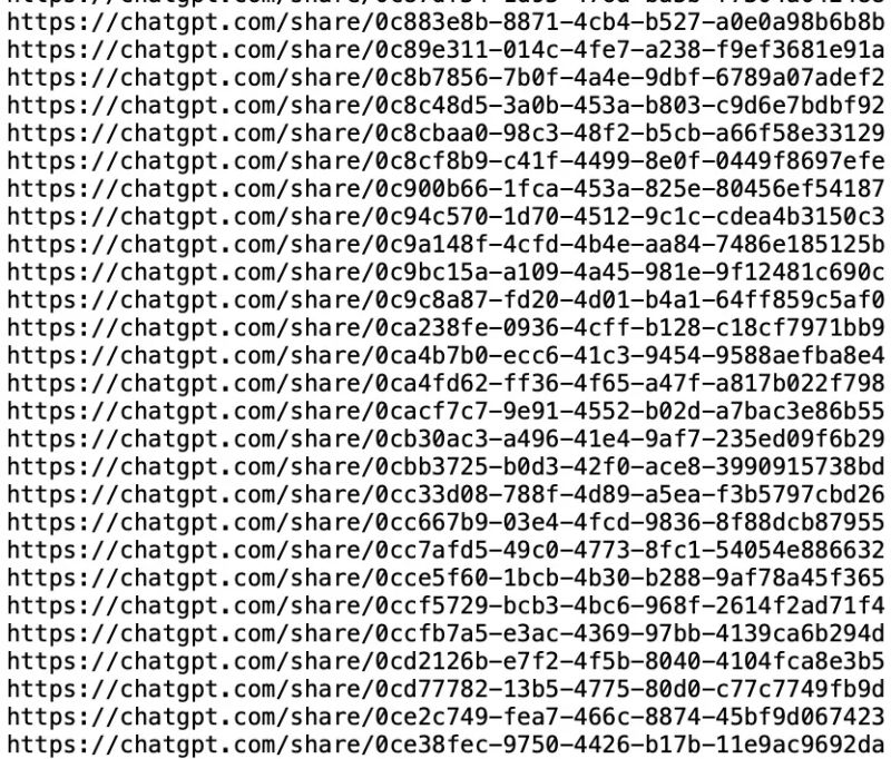 ChatGPT data